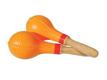 Hayman - mr-12 maracas kunststof oranje