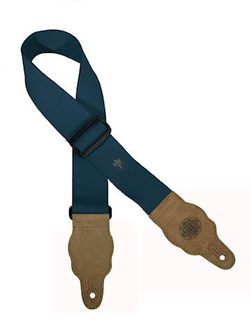 Gaucho - gst-100-db grass series gitaarband dark blue, brown slips