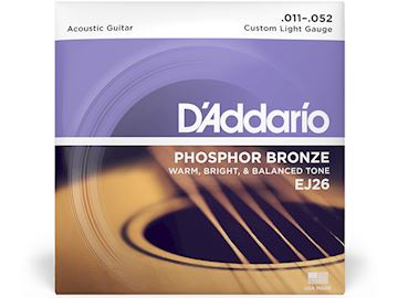Daddario - ej26 phosphor bronze string set acoustic