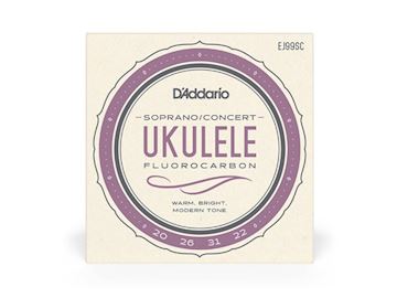 Daddario - ej99sc pro arte snarenset ukulele concert