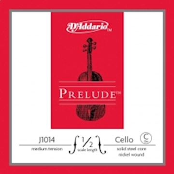 Daddario - j1014 1/2m prelude cello string c-4 1/2, medium, steel