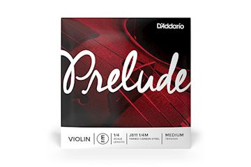 Daddario - j811-14m prelude vioolsnaar e-1 1/4, plain steel