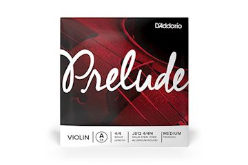 Daddario - j812-44m prelude vioolsnaar a-2 4/4, plain steel