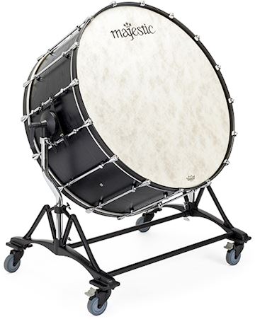 Majestic - mcb3618 concert bassdrum with tilting stand, mallets