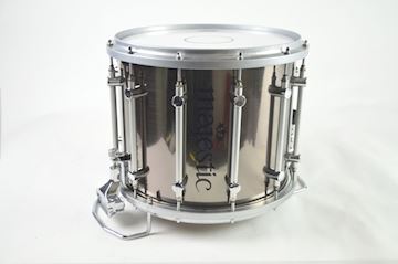 Majestic - marching snaresdrum 14x12" grey steel incl. topsnare