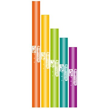 Boomwhackers - bwcg bw-5set 5 delige chromatische set