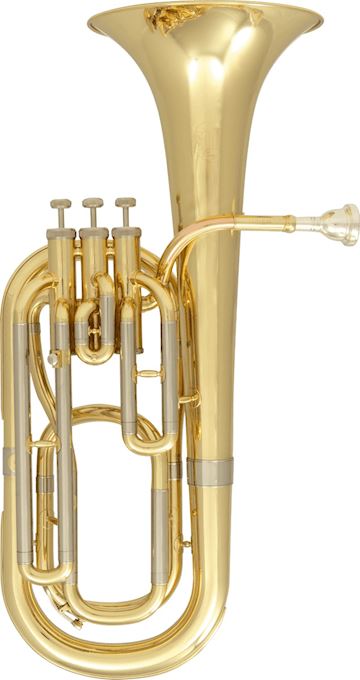 Sml - bariton vsm ba16 incl. etui  3 ventielen goudlak