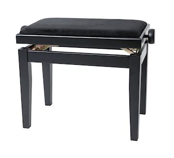 Gewa - piano bank deluxe zwart