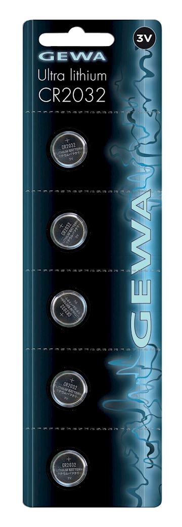 Gewa - batterij knoop 3v cr2032 lithium (per stuk)