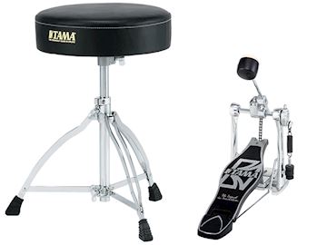 Tama - ht130 drumkruk + hp30 bassdrum pedaal pakket