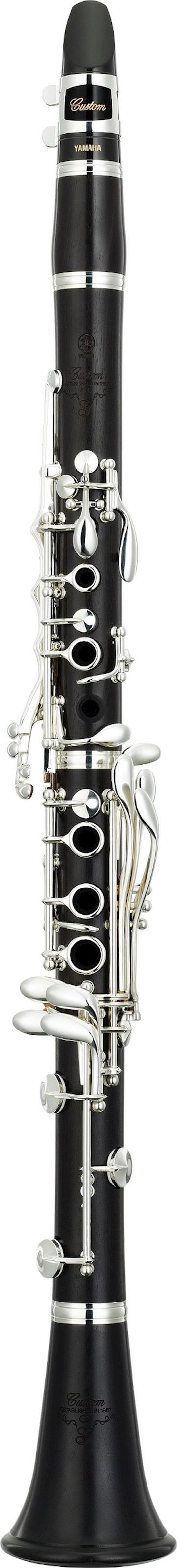 Yamaha - bes-klarinet ycl-csg iii l custom boehm system, verzilverd