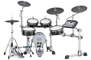 Yamaha - dtx10kx-bf elektronisch drumstel black forest foam pads
