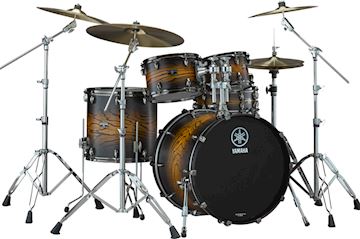 Yamaha - drumstel live custom hybrid oak fusion earth sunburst