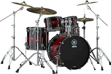 Yamaha - drumstel live custom hybrid oak fusion magma sunburst