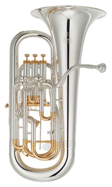 Yamaha - yep842ts euphonium custom serie 4 ventielen verzilverd