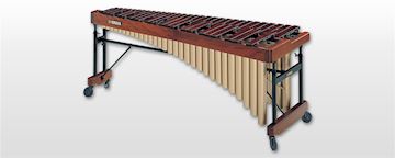 Yamaha - marimbas 4 1/3 octaves, a-c4, honduras rosewood bars