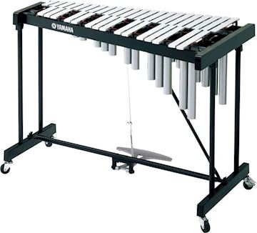 Yamaha - yt280d metallophone 3 octaves, c1-c4, silver satin aluminum