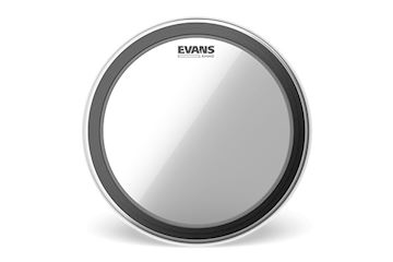 Evans - bd20emad emad clear bass drum head, 20 inch
