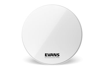 Evans - bd30mx2w mx2 marching bassdrumvel wit 30"