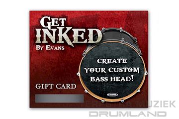 Evans - inkcard by custom bass drum head gift card