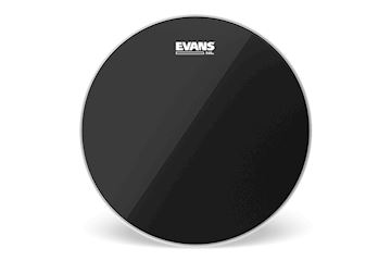 Evans - tt12chr black chrome drum head, 12 inch