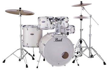 Pearl - dmp925sc229 decade maple drumstel white satin pearl incl hw