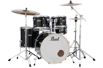 Pearl - exx725sbrc31 export drumstel jet black w/sabian cymbals