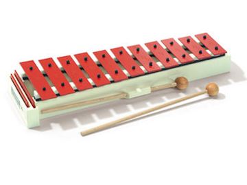 Sonor - sg glockenspiel soprano c3-f4 red steel 13 bars