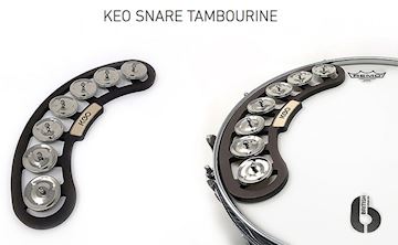 Keo percussion - keo-snr-tam snare tambourine 7 pair jingles