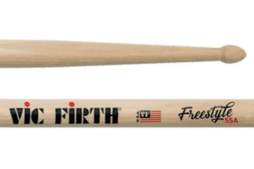 Vic firth - fs55a drumstokken 55a freestyle hickory