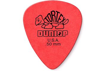 Dunlop - 418-050 plectrum tortex standard .50mm rood