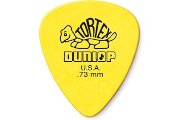 Dunlop - 418-073 plectrum tortex standard .73mm geel