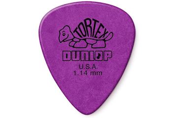 Dunlop - 418-114 plectrum tortex standard 1.14mm paars
