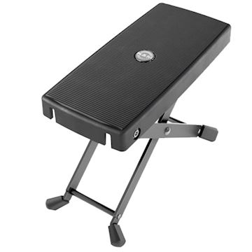 K&m - km14640 gitaar voetenbankje "antislip" zwart