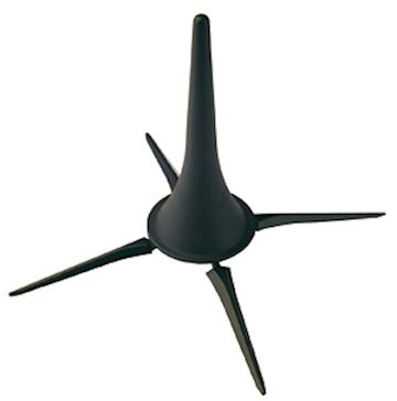 K&m - km15222 klarinet stand 4 poten zwart