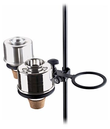 K&m - km15910 demperhouder met buisklem zwart