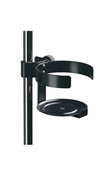 K&m - km1602 drink-glashouder met buisklem zwart