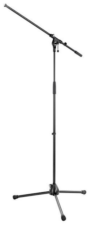 K&m - km210/2 microfoon stand lange poot met zwenkarm 211 zwart