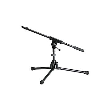 K&m - km25910 microfoon statief extra laag verstelbare zwenkarm zw