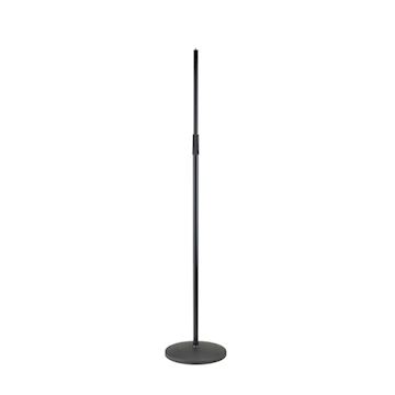 K&m - km26125 microfoon statief met ronde platte voet zwart