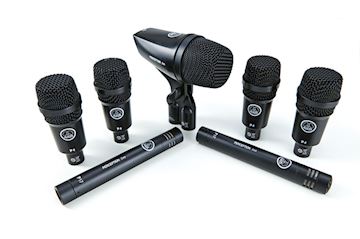 Akg - session drummicrophones 1xp2, 2xp17, 4xp4