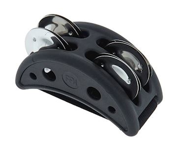 Meinl - cfjs2s-bk compact foot tambourine black