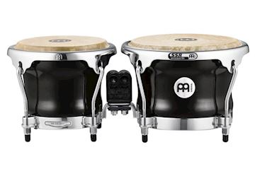 Meinl - ffb400bk fiberglass bongo zwart 7'' & 8 1/2''
