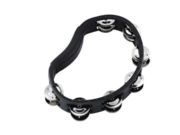 Meinl - htmt1bk tambrn hand held steel jingle bk