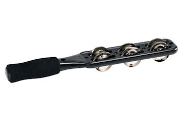 Meinl - jg1bk jingle stick met stalen jingels, zwart