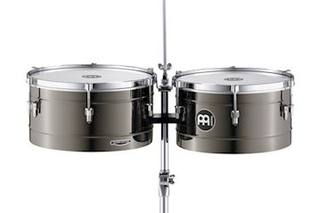 Meinl - mt1415bn 14''/15'' steel timbales bk nikl