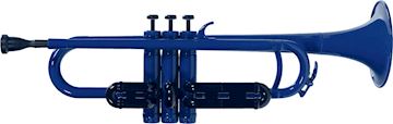 Coolwind - kunststof trompet blauw incl. koffer