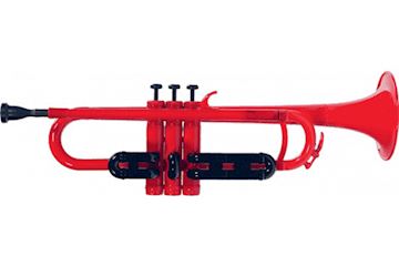 Coolwind - kunststof trompet rood incl. koffer