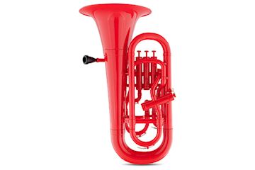 Coolwind - kunststof euphonium 4 ventielen rood