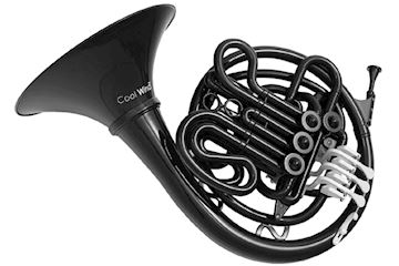 Coolwind - kunststof dubbelhoorn vco cfh-200bk zwart
